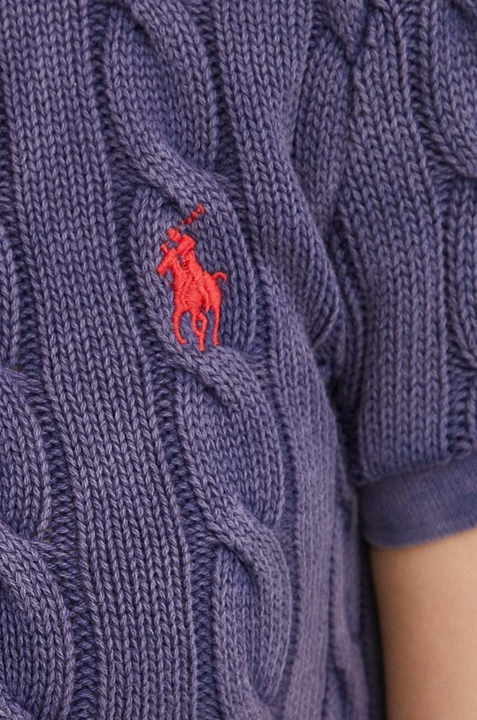 Βαμβακερό μπλουζάκι πόλο Polo Ralph Lauren 211943010 σκούρο μπλε