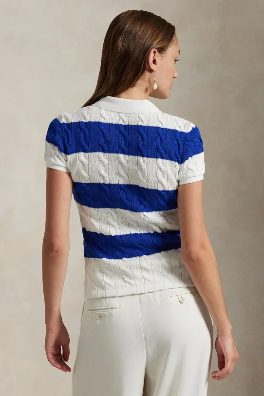 Bavlnený sveter Polo Ralph Lauren 211943043 biela SS25