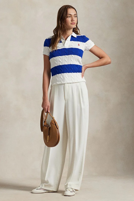 Oblečení Bavlněný svetr Polo Ralph Lauren 211943043 bílá