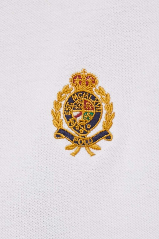 Bavlnené tričko s dlhým rukávom Polo Ralph Lauren 211910162 biela