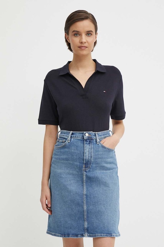 Polo tričko Tommy Hilfiger námořnická modř WW0WW41286