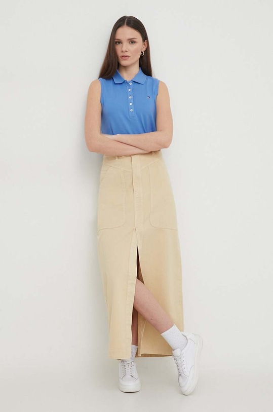 Tommy Hilfiger top WW0WW41794 albastru SS24