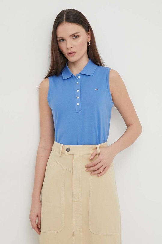 Топ Tommy Hilfiger син WW0WW41794