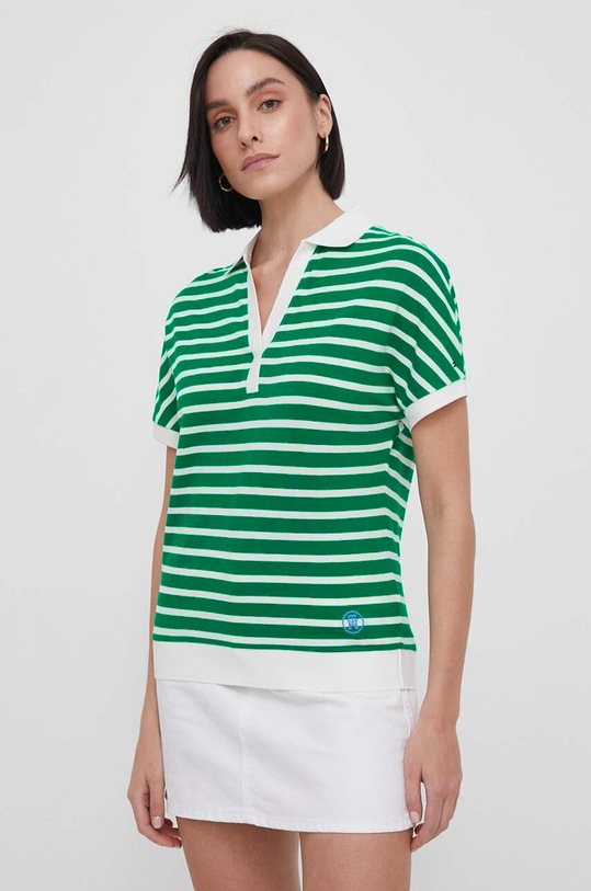 Поло Tommy Hilfiger WW0WW41889 зелёный SS24