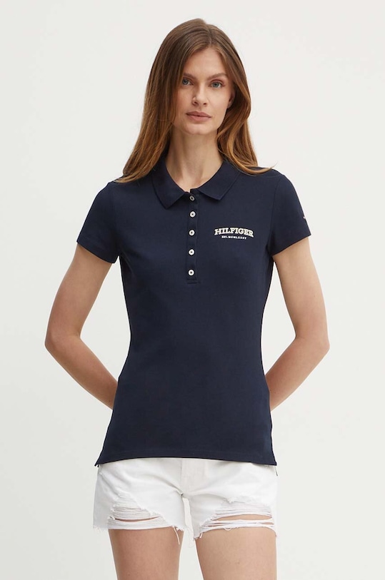Polo tričko Tommy Hilfiger námořnická modř WW0WW41895