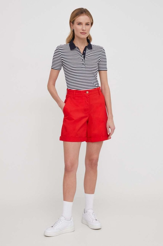 Polo tričko Tommy Hilfiger WW0WW41997 námořnická modř SS24