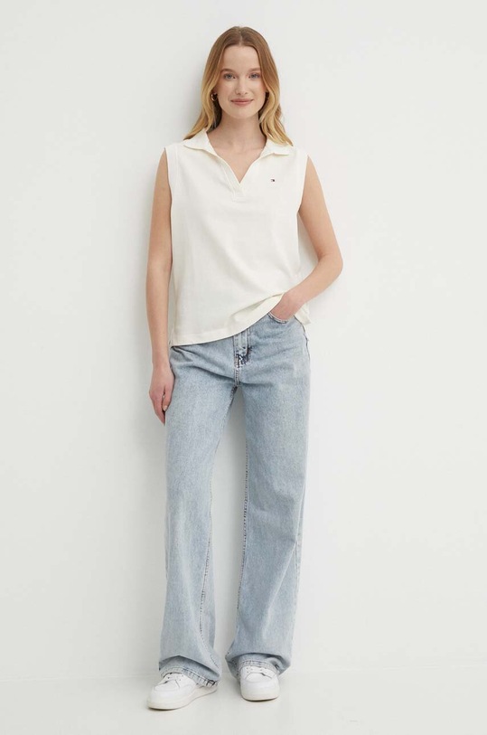 Топ Tommy Hilfiger WW0WW41284 бежевий SS24