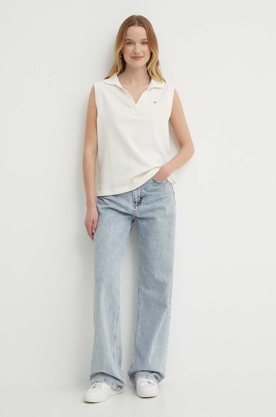 Tommy Hilfiger top WW0WW41284 bej SS24