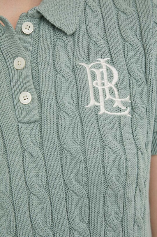 Бавовняний светр Lauren Ralph Lauren 200932224 зелений