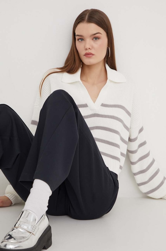 Hollister Co. sweter KI350.4025.104 biały