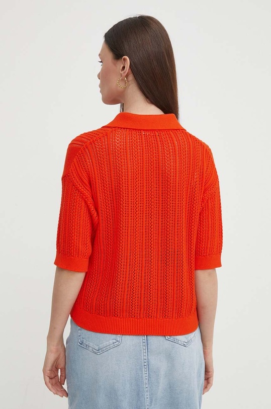 Odzież United Colors of Benetton sweter bawełniany 1394D300V pomarańczowy