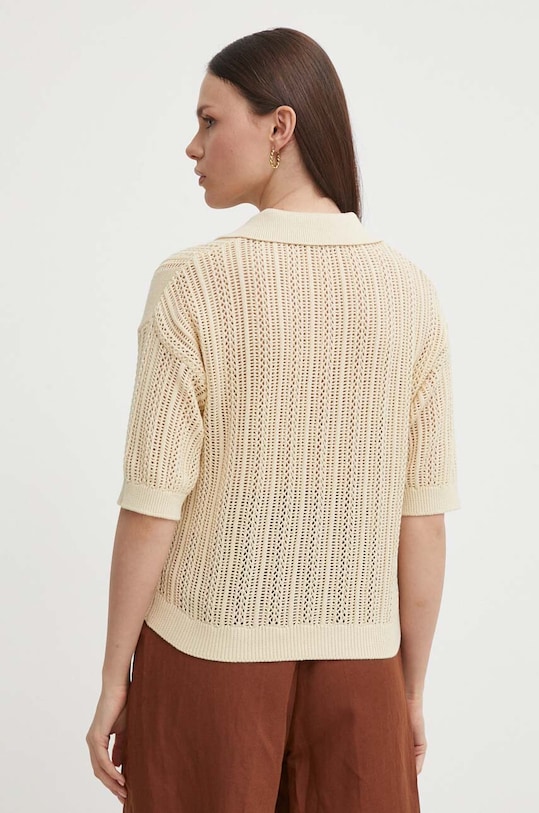 Odzież United Colors of Benetton sweter bawełniany 1394D300V beżowy