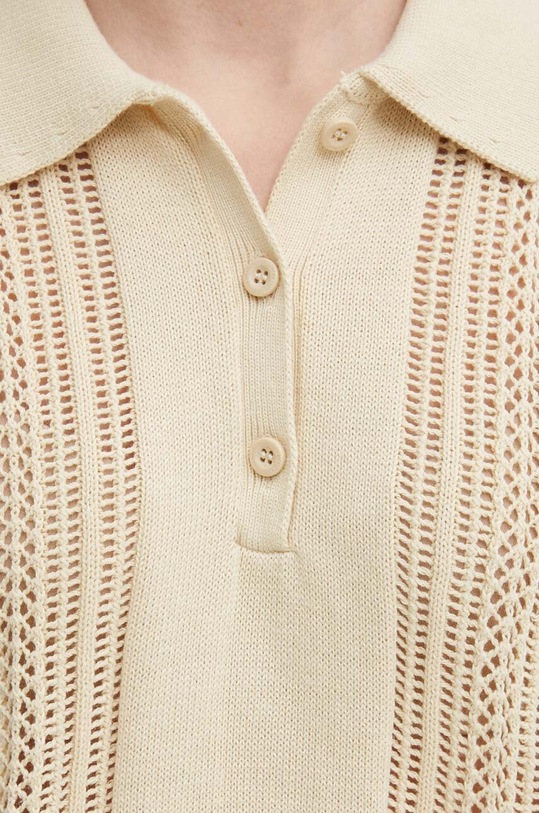 United Colors of Benetton sweter bawełniany 1394D300V beżowy