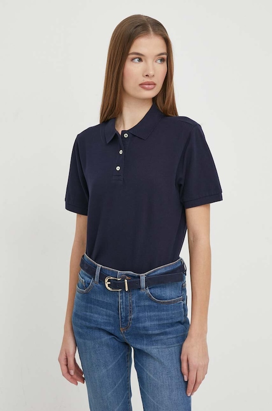 Поло United Colors of Benetton regular тёмно-синий 3WG9D300E