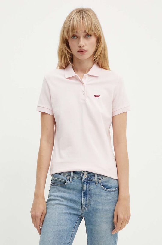 Levi's tricou polo roz 52599
