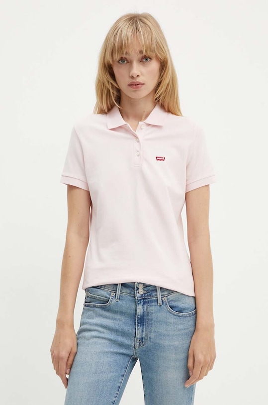 Levi's tricou polo roz 52599