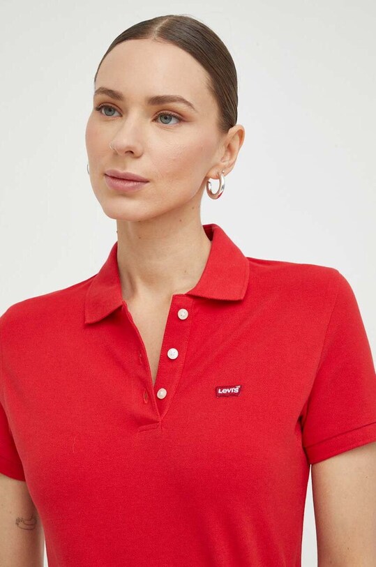 Levi's tricou polo curele rosu 52599
