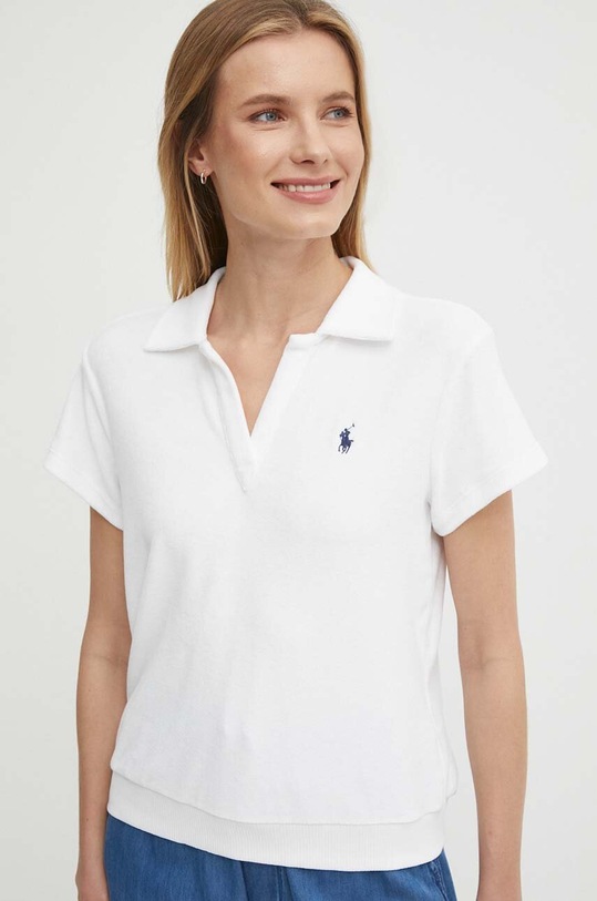 Πόλο Polo Ralph Lauren με ελαστάν λευκό 211936221
