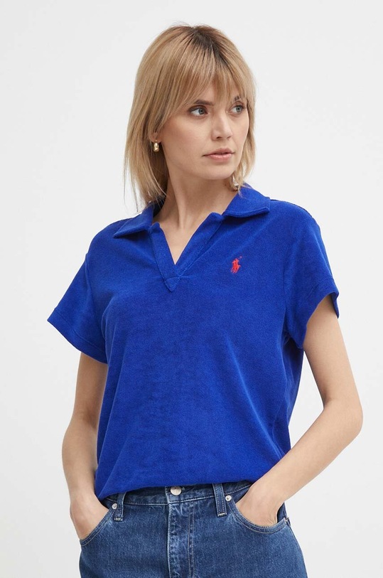 Πόλο Polo Ralph Lauren με ελαστάν μπλε 211936221