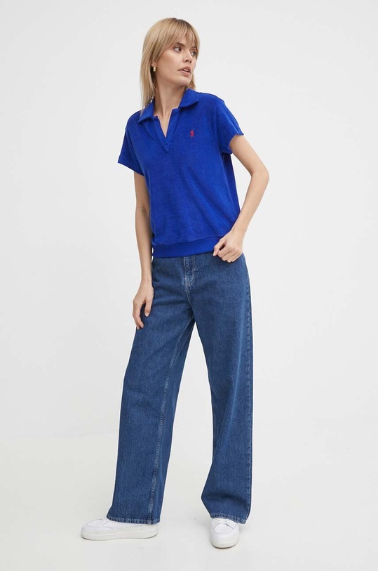 Πόλο Polo Ralph Lauren 211936221 μπλε SS24