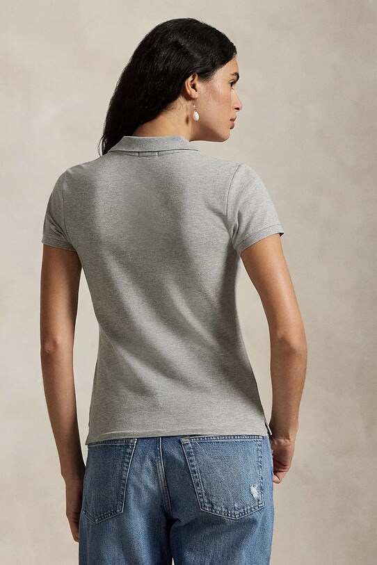 Polo Ralph Lauren tricou polo 211939272 gri SS25