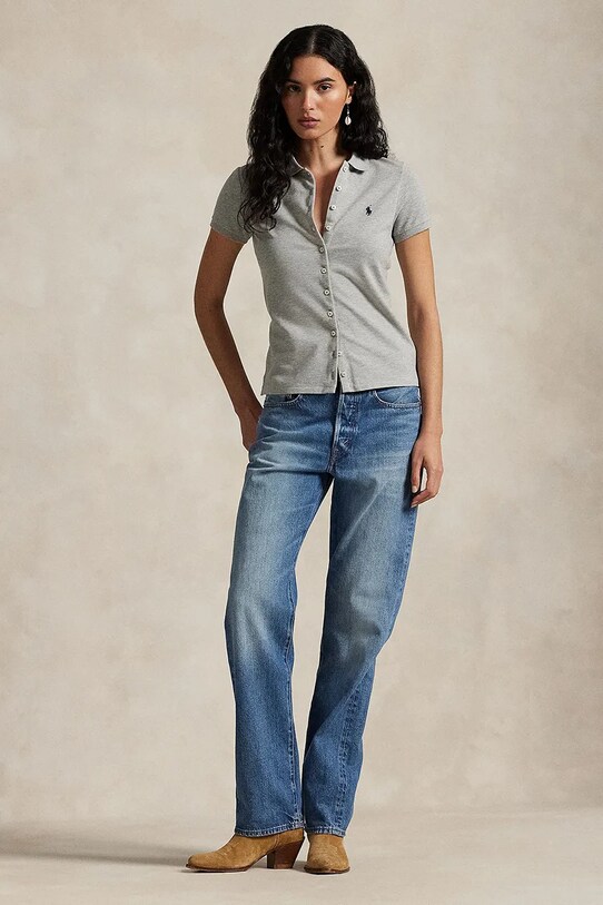 Îmbrăcăminte Polo Ralph Lauren tricou polo 211939272 gri