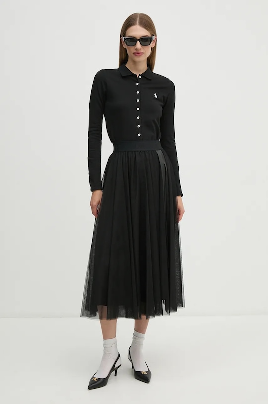 Košile Polo Ralph Lauren 211941176 černá SS25