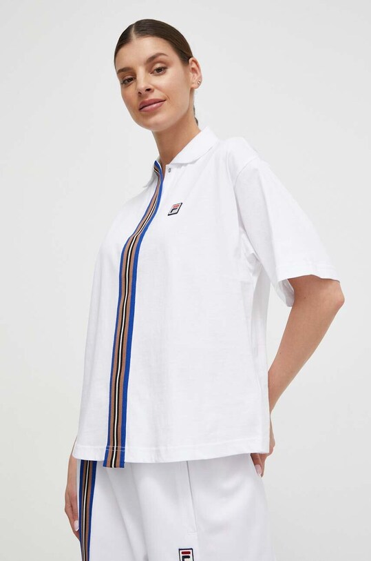 Fila tricou polo imprimeu alb TW411141