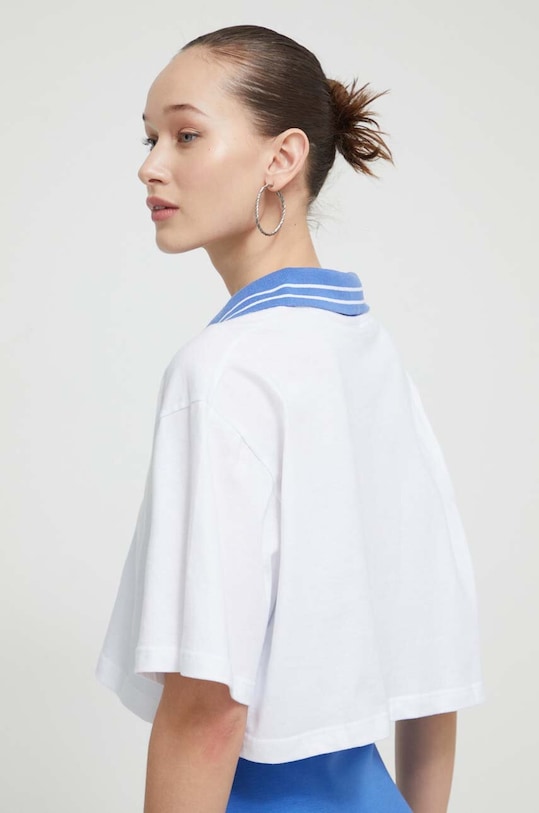 Îmbrăcăminte Kaotiko polo de bumbac AO020.01.M002 alb