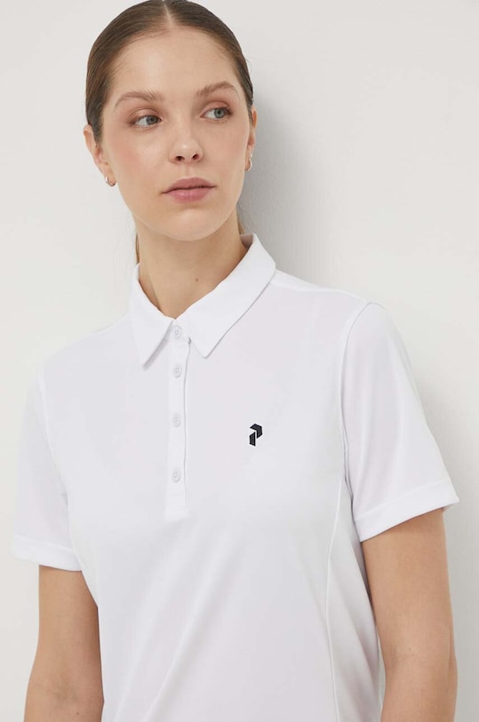 Polo tričko Peak Performance bílá G79493