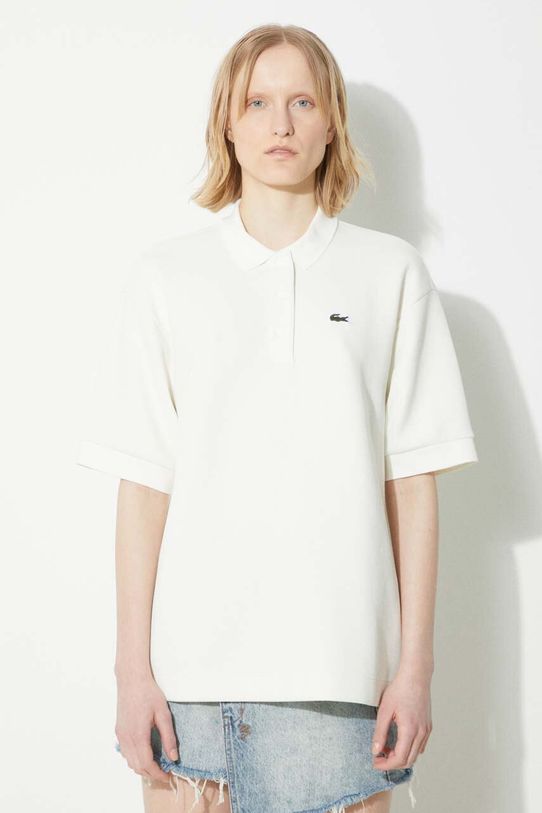 Lacoste polo shirt plain white PF1660