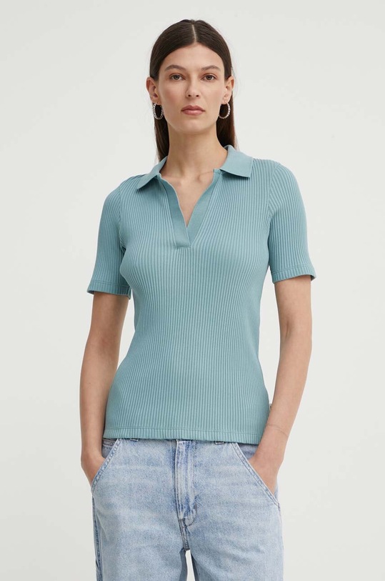 Marc O'Polo tricou polo uni turcoaz 404232953029