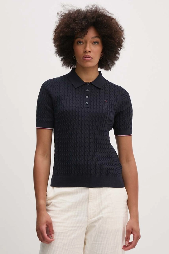 Tommy Hilfiger polo bawełniane bawełna granatowy WW0WW41878