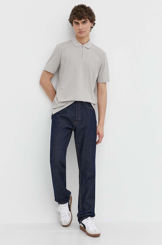 HUGO tricou polo regular bej 50496003