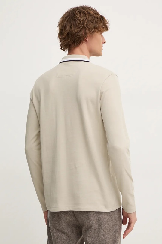 Odjeća Pamučna majica dugih rukava Boss Green 50506191 bež
