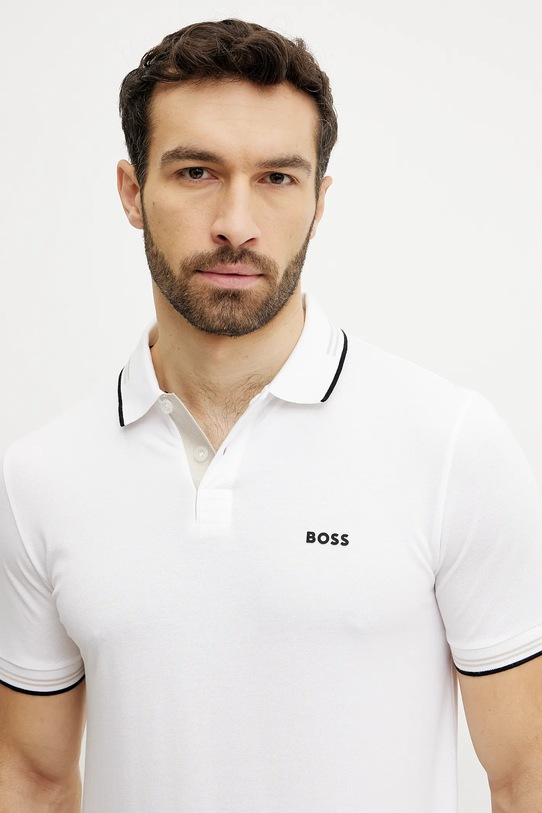 Polo tričko BOSS Green Paul biela 50506193