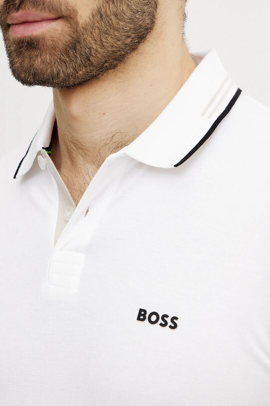 BOSS Green tricou polo 50506193 alb