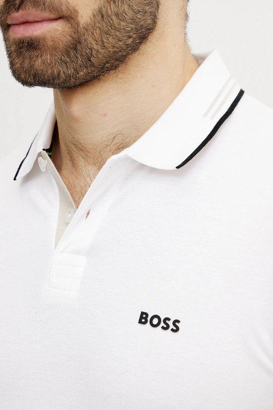 Polo tričko BOSS Green Paul 50506193 biela