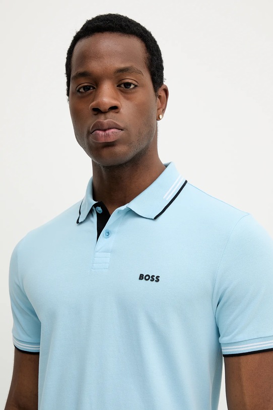 BOSS Green tricou polo albastru 50506193