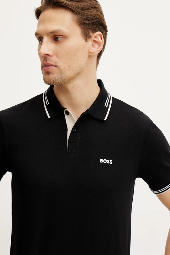 Поло BOSS Green Paul чёрный 50506193