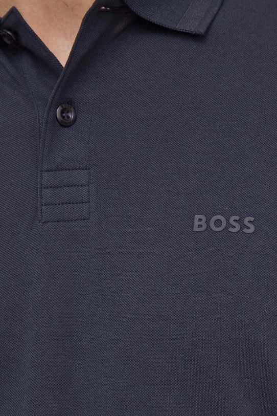 BOSS Green polo bawełniane 50507583 granatowy