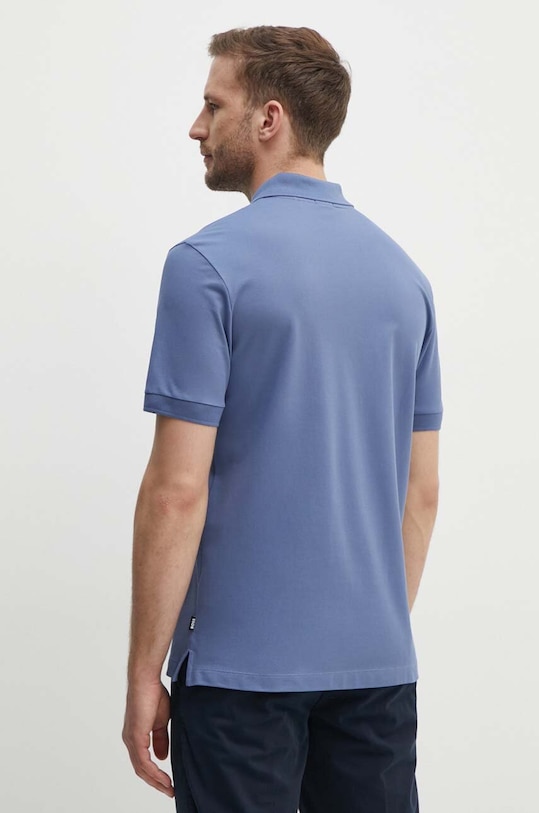 BOSS polo bawełniane 50505776 niebieski SS24