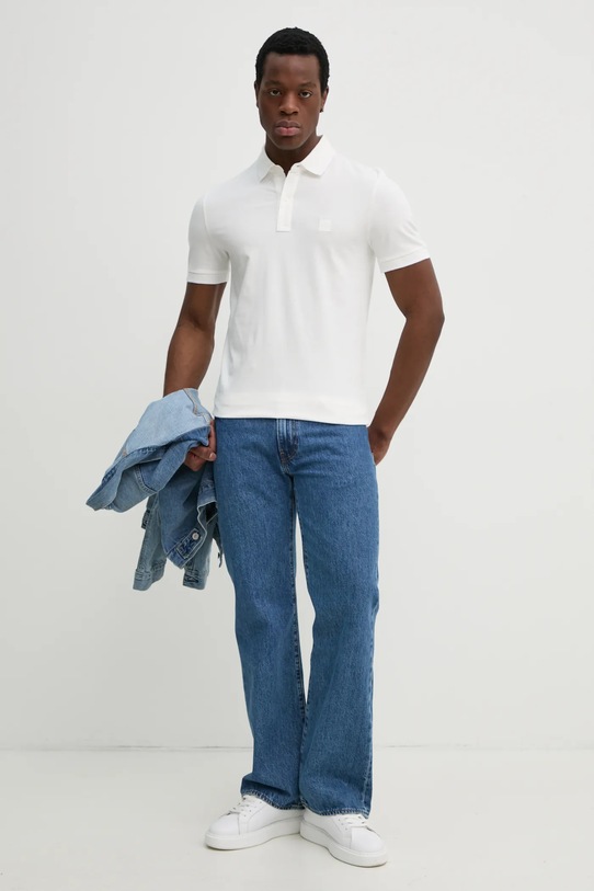 BOSS Orange polo Passertip 50507699 bianco AW25