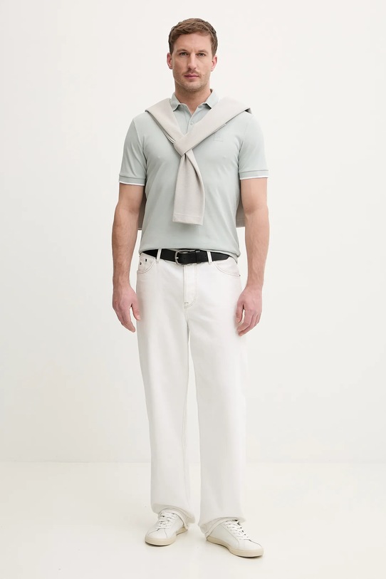 Polo BOSS Orange 50507699 turkizna AW25