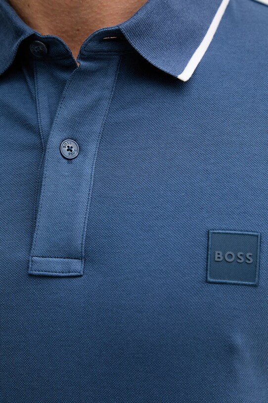 BOSS Orange tricou polo albastru 50507699