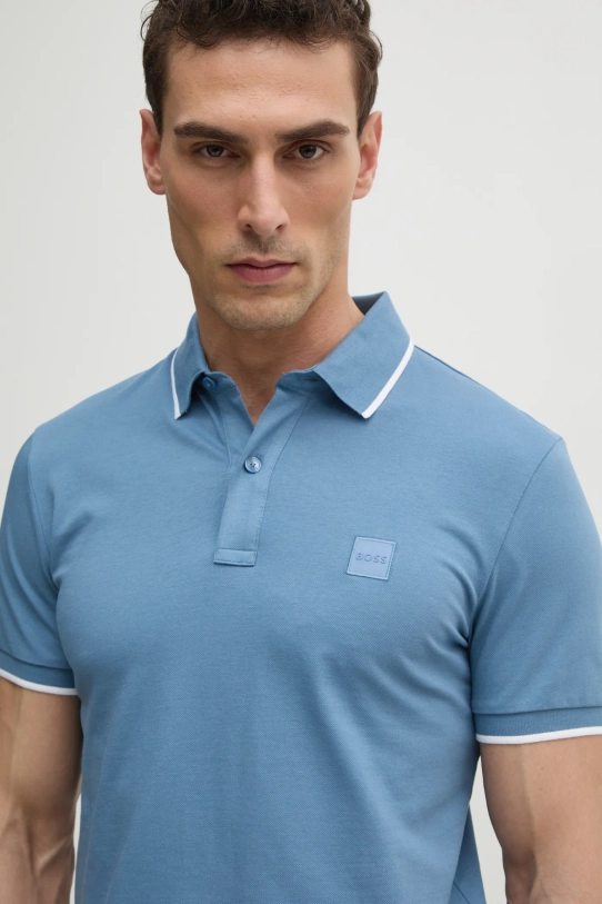 BOSS Orange polo niebieski 50507699