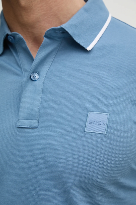 Поло BOSS Orange 50507699 голубой
