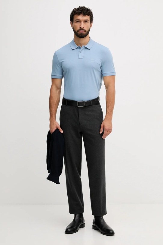 BOSS Orange tricou polo 50507803 albastru NC00