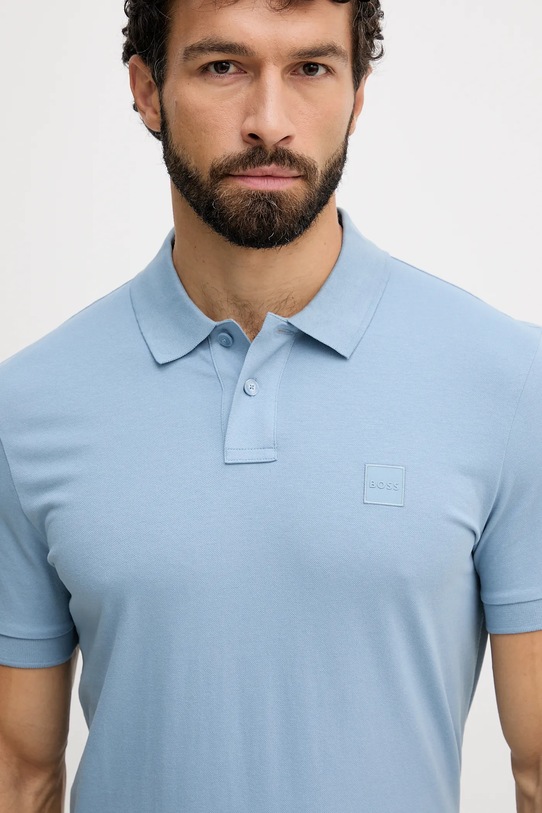 BOSS Orange tricou polo albastru 50507803