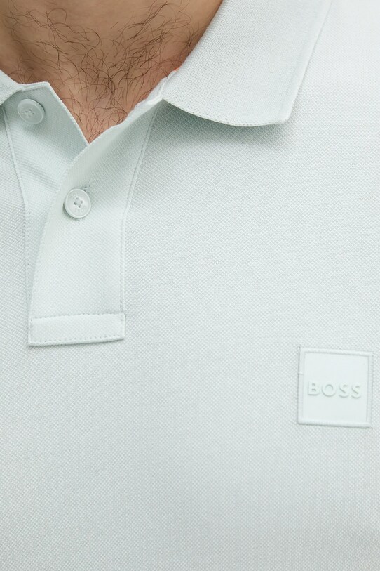 BOSS Orange tricou polo turcoaz 50507803